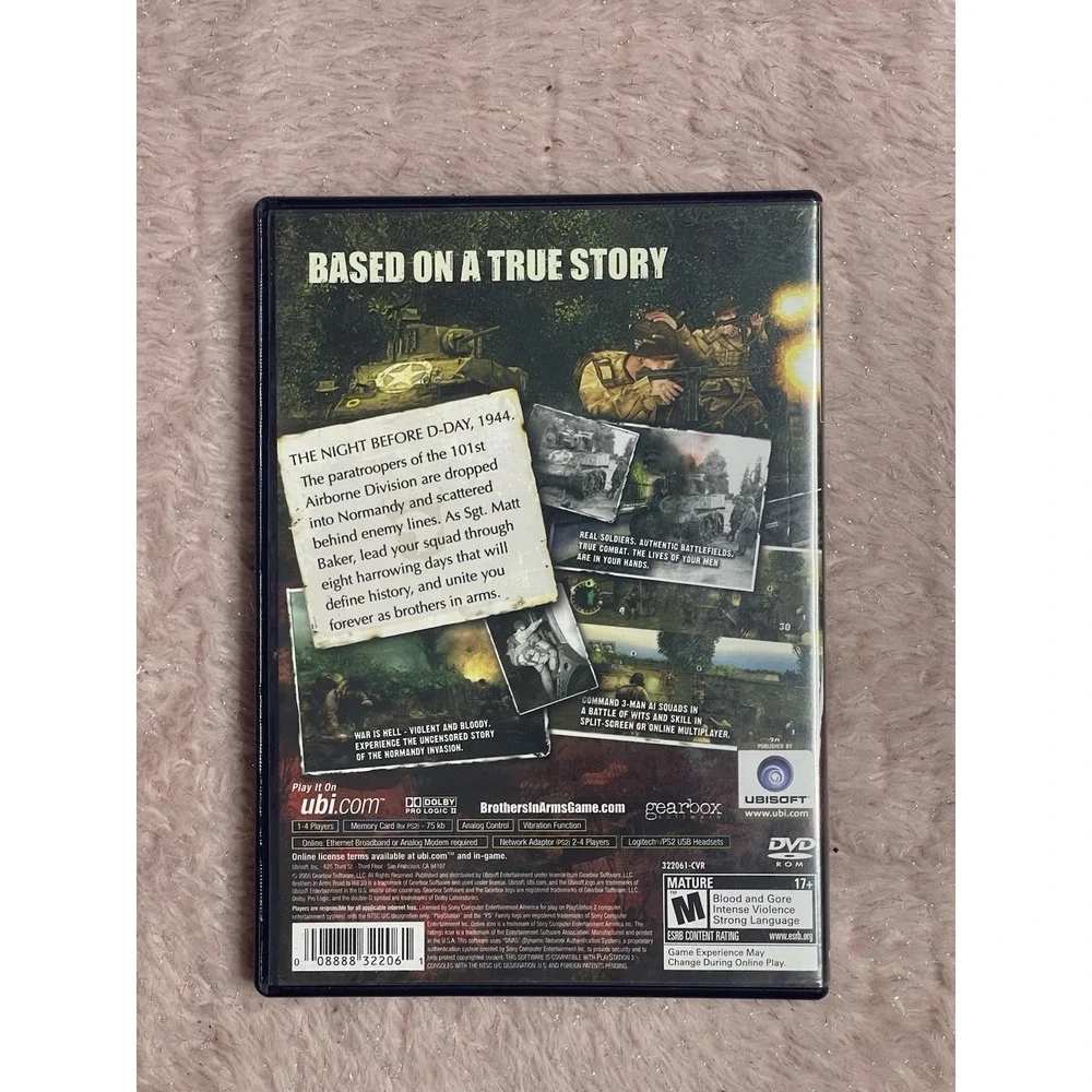 Brothers In‎ Arms Road To Hill 30 - Sony Playstation 2 PS2 Tested Authentic